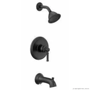 Moen Dartmoor M-Core 2 Series Matte Black Tub & Shower Trim Kit
