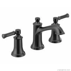 Moen Dartmoor Collection Matte Black Kitchen & Bath Widespread Tap