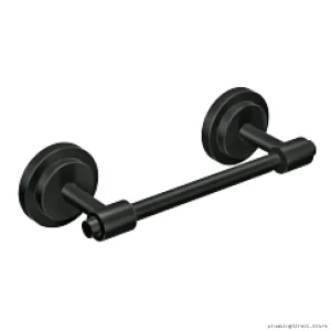 Pivoting Toilet Paper Holder Matte Black Moen DN0708BL