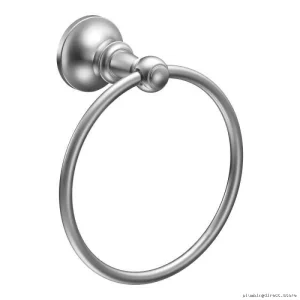 Moen DN4486CH Chrome Towel Ring - Modern Bath Design