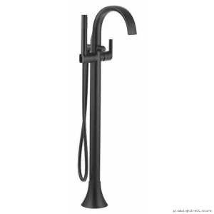 Moen Doux Matte Black Tub Filler with Handheld Shower