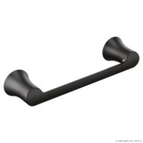Moen Doux YB0286BL Matte Black Hand Towel Bar for Bathrooms