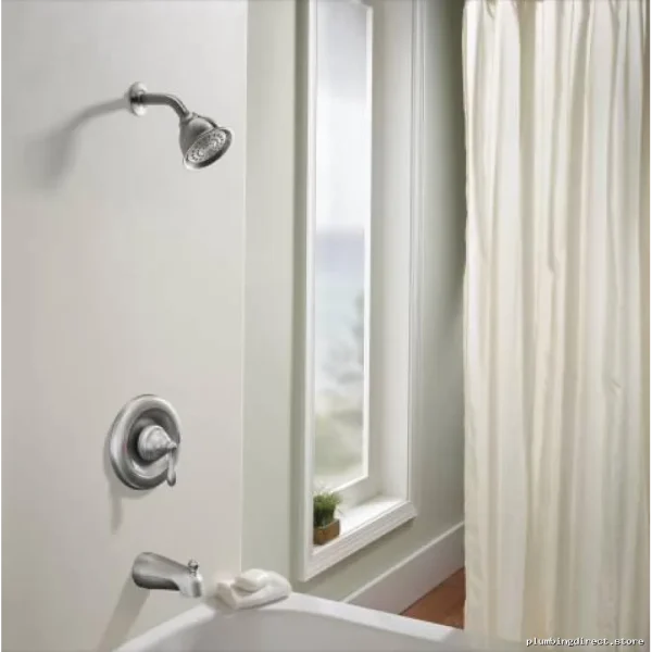 Moen 82496EPSRN Brushed Nickel Tub & Shower Faucet - Eco-Friendly, Spot Resistant - Image 2