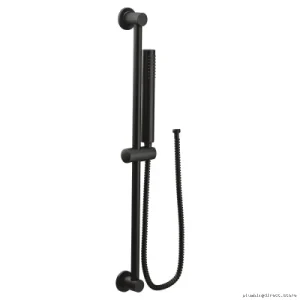 Moen Eco-Friendly Single-Function Handheld Shower with Slide Bar Mount - Matte Black
