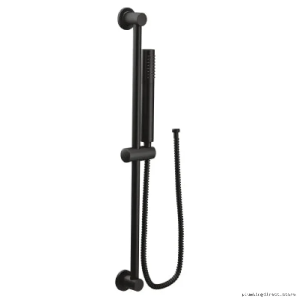 Moen Eco-Friendly Single-Function Handheld Shower with Slide Bar Mount - Matte Black