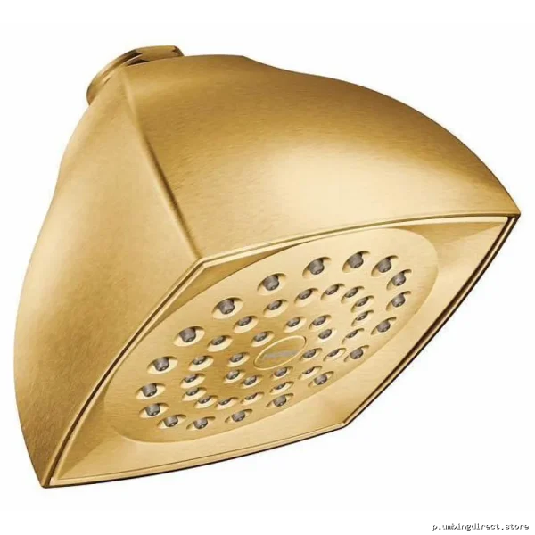 Moen Elegant Single-Function Brushed Gold Shower Head