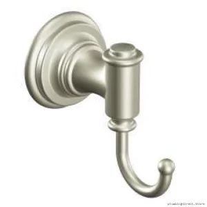 Ellsworth Brushed Nickel Single Robe Hook - DN9103BN Moen