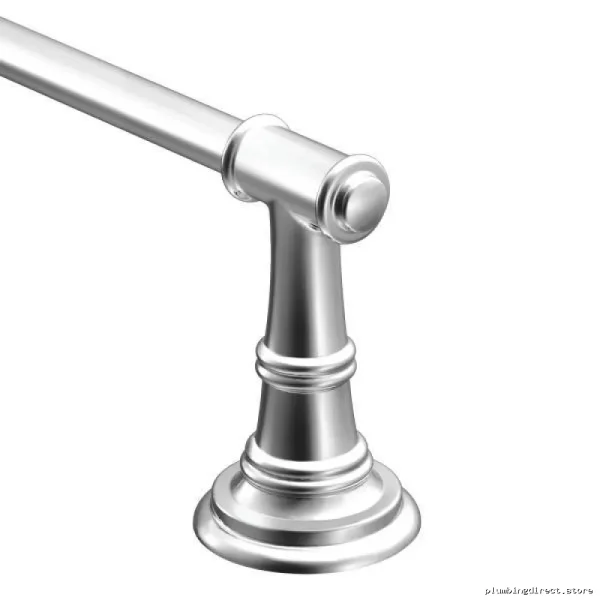 Moen Ellsworth 24 Inch Chrome Bathroom Towel Bar DN9124CH - Image 2