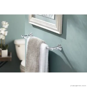 Moen Ellsworth 24 Inch Chrome Bathroom Towel Bar DN9124CH