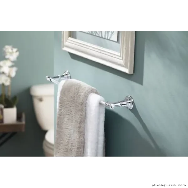 Moen Ellsworth 24 Inch Chrome Bathroom Towel Bar DN9124CH