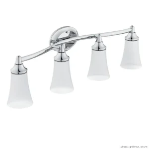 Moen Eva Chrome 4-Light Globe Wall Sconce