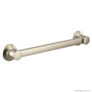 Moen Flara 12-Inch Brushed Nickel Grab Bar - Designer Bathroom Safety