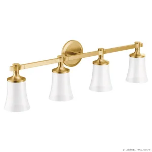 Moen Flara 4-Globe Brushed Gold Wall Sconce YB0364BG