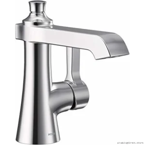 Moen Flara Chrome Single-Hole Bathroom Faucet