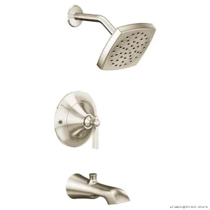 Moen Flara Eco-Performance Tub-Shower Trim Set Polished Nickel TS2913EPNL - Water-Efficient Temperature Control