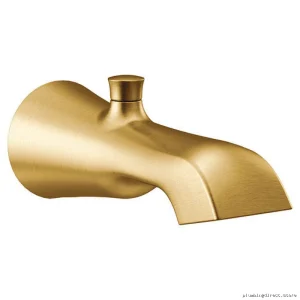 Moen Flara Luxury Brushed Gold Tub Spout with Diverter