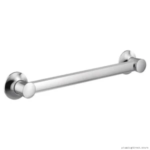 Moen Flara 24-Inch Chrome Bathroom Grab Bar - YG0324CH Decorative Safety Support