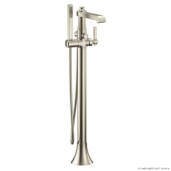 Moen Floor-Mount Tub Fillers w/ Handshowertrim Set | Brushed Nickel Finish Model S9 "".