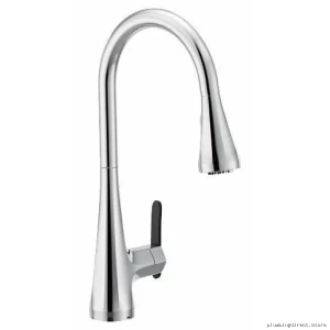 Triple Filtration Kitchen Faucet with Pull-Down Spray - Chrome Moen FS