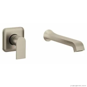 Moen Brushed Nickel Wall-Mount Tub Faucet Trim WT901BN Genta LX