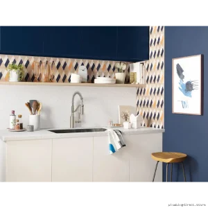 Moen Genta LX Kitchen Faucet: Pulldown Spring Spray, Spot-Resist Stainless 5926SRS