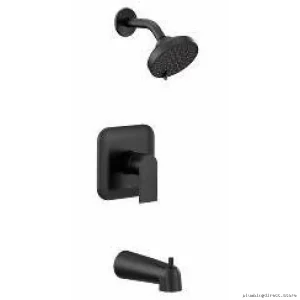Moen Genta LX M-Core 2 Tub & Shower Trim in Matte Black - Stylish UT2473EPBL