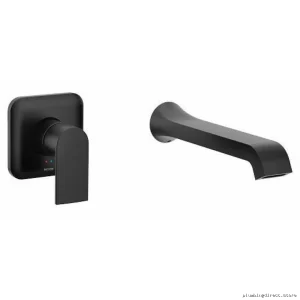 Moen Genta LX 1-Handle Wall Mount Tub Filler Trim - Matte Black