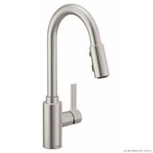 Moen Genta LX MotionSense Faucet - Touchless Pulldown Spray & Spot-Resist Stainless Steel