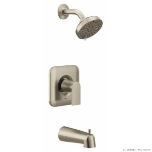 Genta LX Posi-Temp Tub & Shower Trim - Moen Brushed Nickel T2473EPBN