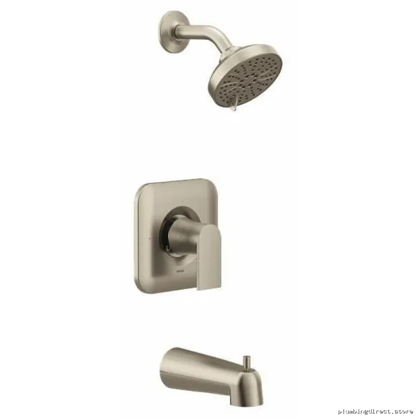 Genta LX Posi-Temp Tub & Shower Trim - Moen Brushed Nickel T2473EPBN