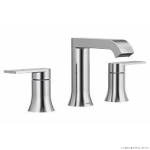 Chrome Widespread Bathroom Faucet - Moen TV6708 Genta Collection