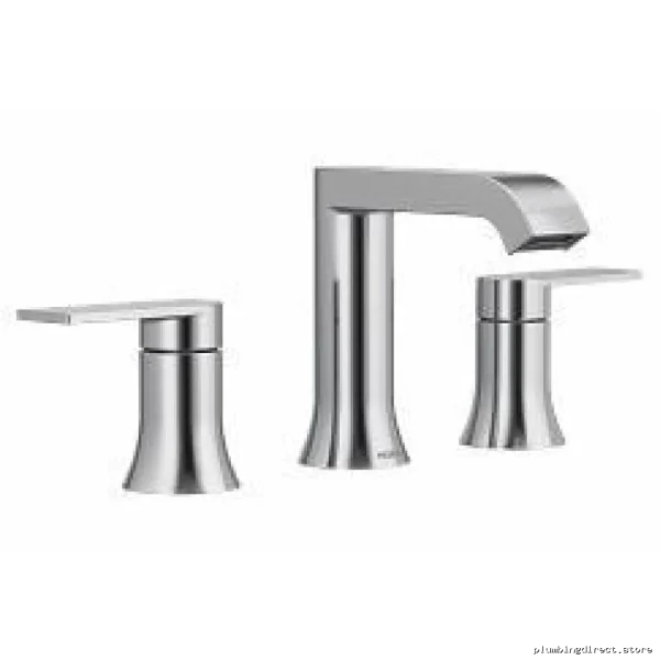 Chrome Widespread Bathroom Faucet - Moen TV6708 Genta Collection