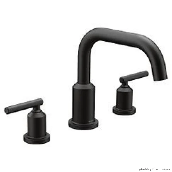 Gibson 3-Hole Roman Tub Faucet Trim | Elegant Matte Black T961BL Moen