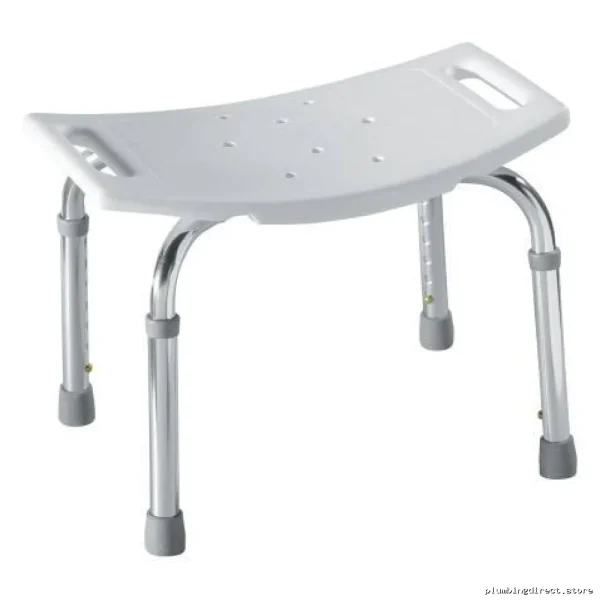 Moen Glacier Adjustable Shower Bench - Slip-Resistant Bath Seat DN7025