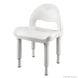 Moen Glacier DN7064 Tool-Free Adjustable Stainless Steel Shower Chair