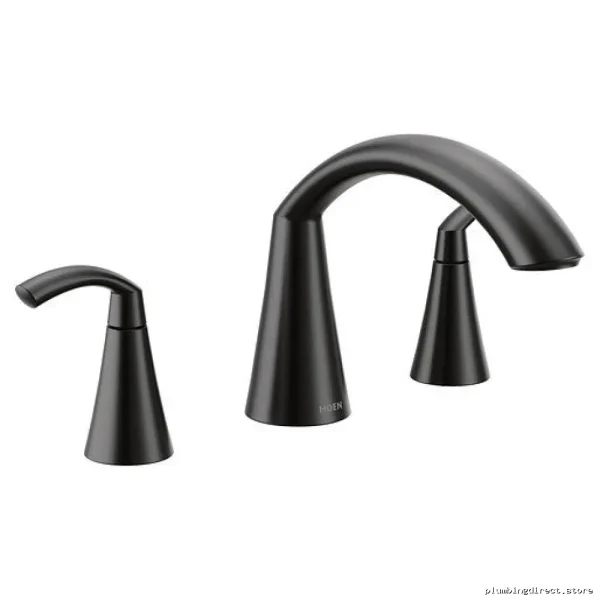 Moen Glyde T373BL Luxury Roman Tub Faucet - Matte Black