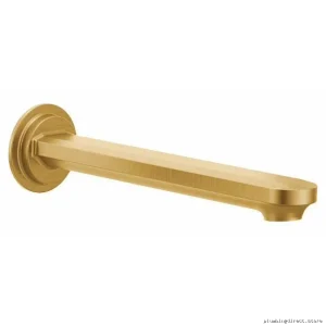 Greenfield 10 Tub Spout Set - Brushed Gold by Moen Finish