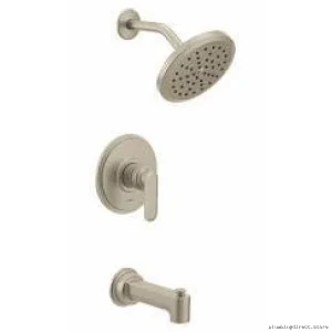 Brushed Nickel Tub & Shower Trim Set | Greenfield M-Cor Series | Moen
