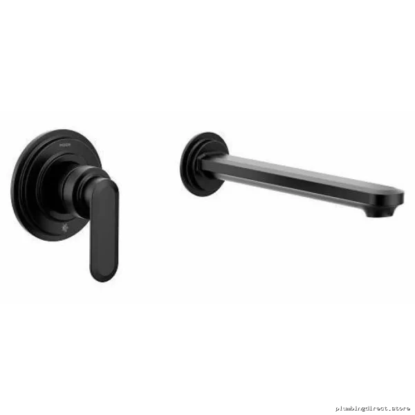Moen Greenfield 1-Handle Wall-Mount Tub Filler Trim – Matte Black WT621BL