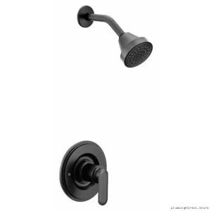 Moen Greenfield Matte Black Shower Trim with Posi-Temp Control T2222EPBL