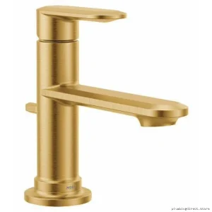 Moen Greenfield Single-Hole Bathroom Faucet in Brushed Gold Finish
