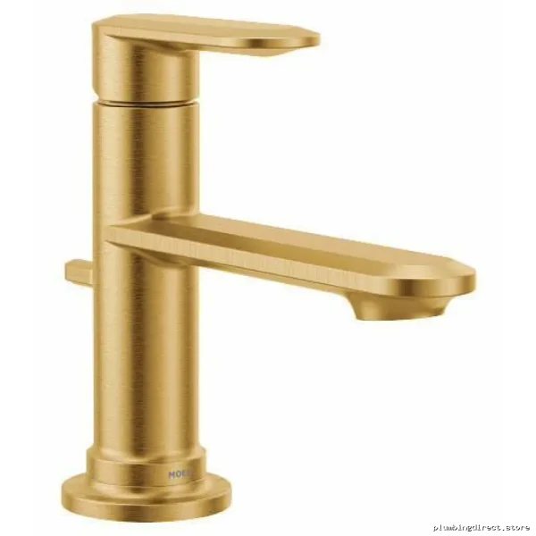 Moen Greenfield Single-Hole Bathroom Faucet in Brushed Gold Finish