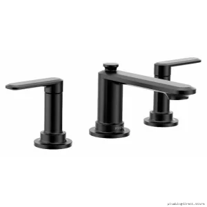 Moen Greenfield TV6507BL Matte Black Widespread Bathroom Faucet