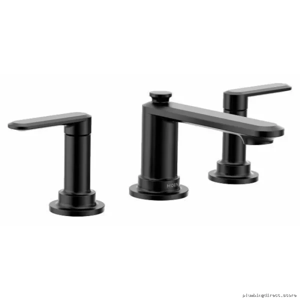 Moen Greenfield TV6507BL Matte Black Widespread Bathroom Faucet