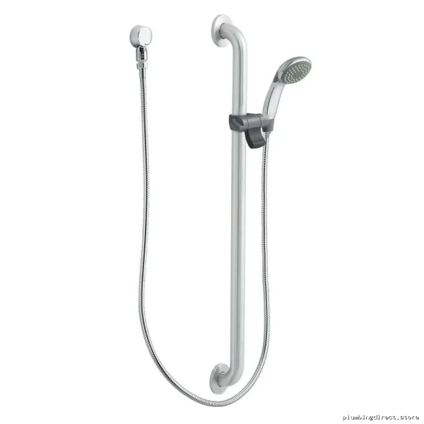 Moen Handheld Shower with 36-Inch Slide Grab Bar - Chrome Stainless Steel 52236GBM25
