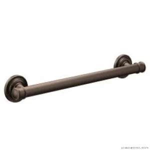 Oil Rubbed Bronze Heavy-Duty Wall Mount Bathroom Grab Bar - Moen