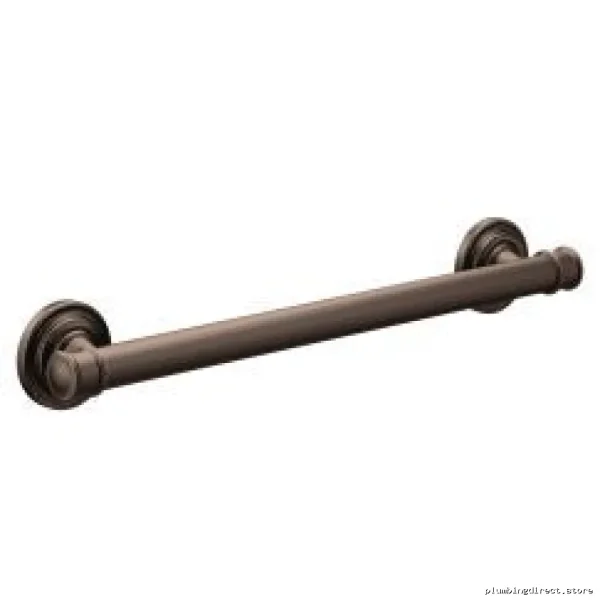 Oil Rubbed Bronze Heavy-Duty Wall Mount Bathroom Grab Bar - Moen