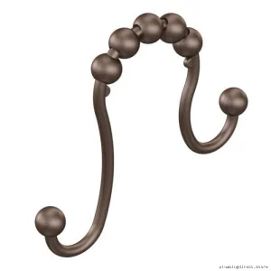 Old World Bronze Heavy Duty Shower Curtain Rings (12-Pack) - Stainless Steel Moen Brand