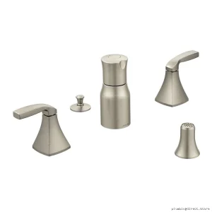Voss Bidet Faucet Trim for Bathroom - Brushed Nickel Finish T5269BN Moen
