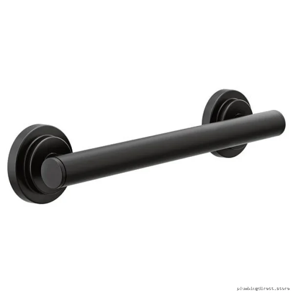 Moen ISO 12 Secure Designer Grab Bar - Durable Matte Black YG0712BL